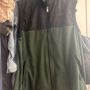 Nike Black and Green Vest